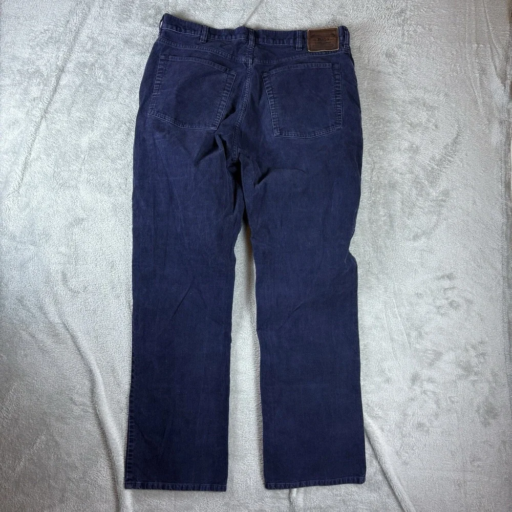 Polo Ralph Lauren Pants‎ Mens 36x32 (Fits 36x31) Blue Corduroy Classic Fit